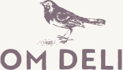 Om Deli Logo, Bild eines Vogels